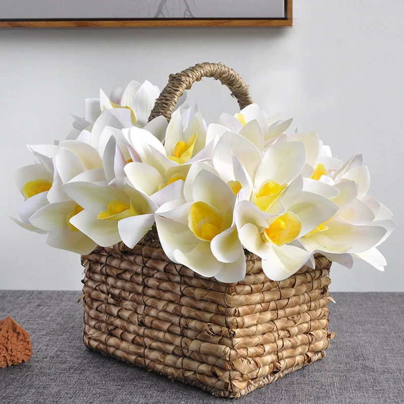 Искусственный Cymbidium ручной Букет 4 головки высококачественный домашний декор для