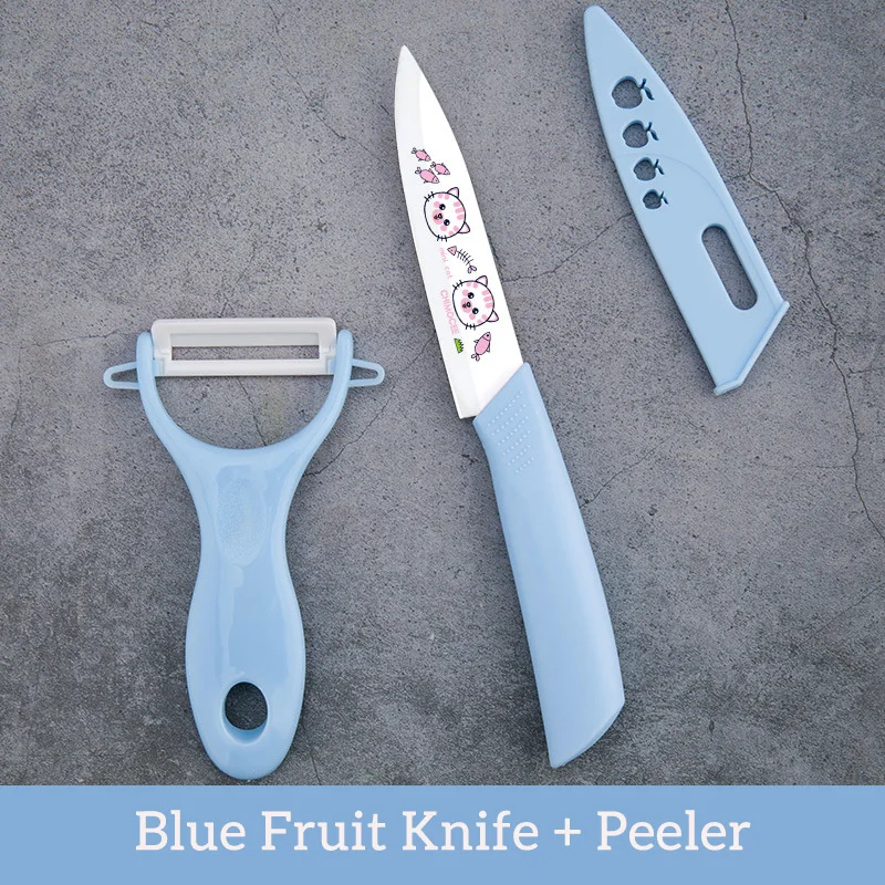 

Cutlery Set Martensitic Stainless Steel Household Baby Food Supplement Tool Kitchen Utensils Sharp Cartoon Pattern Kitchen Knife