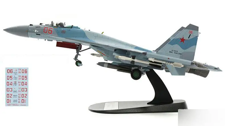 HOBBY MASTER Su-35S Flanker E Red 06 российские ВВС Латакия 2016 1/72 модель самолета литья под