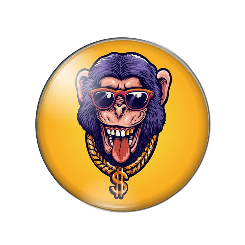 Милые крутые шимпы в посылка для выражений 8 мм/10 мм/12 мм/18 мм/20 мм/Круглый Фото