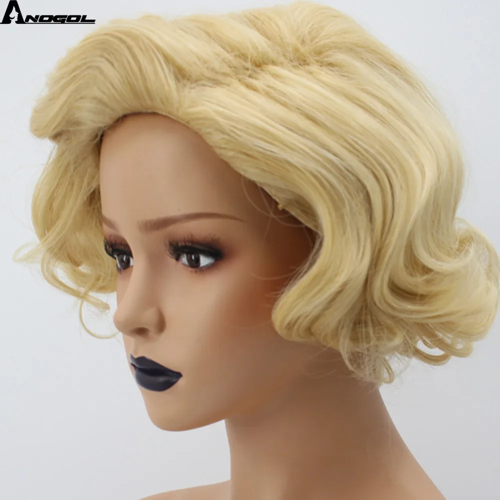 Аногол Высокая температура волокна средняя часть натуральный длинный волнистый