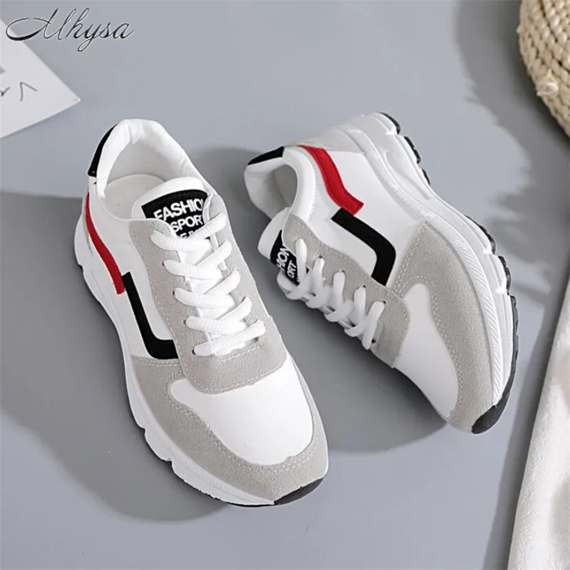 

Mhysa 2019 New Women Sneakers Spring Vulcanized Shoes Ladies Casual Shoes lightweigh Breathable Flat Shoes Tenis Feminino T240