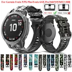 Ремешок силиконовый для смарт-часов Garmin Fenix 5 5XPlus 6 6X Pro 3HR 935