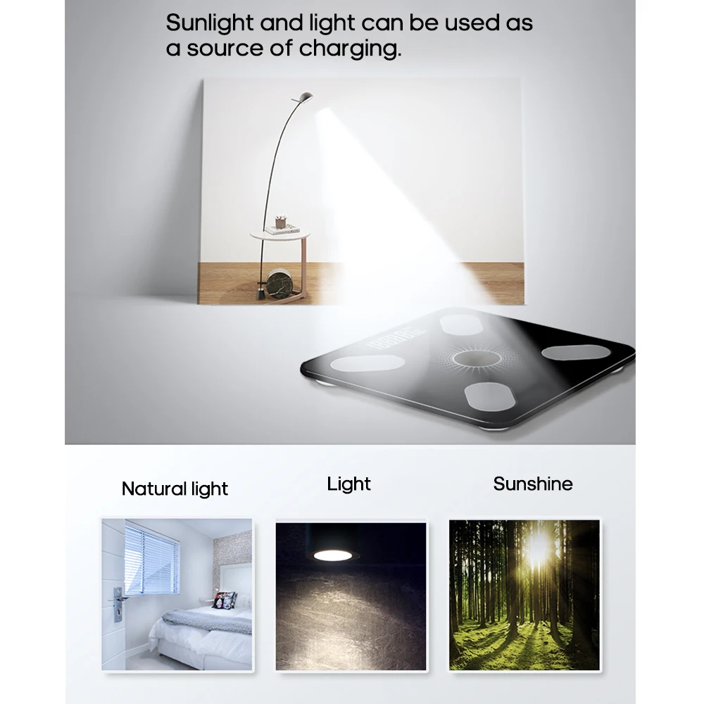 Интеллектуальные весы для тела электронные цифровые BT анализатор состава с