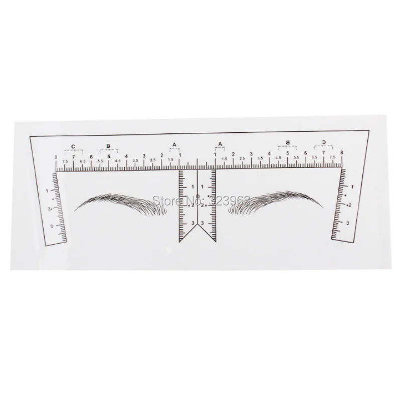 Новое поступление линейки PBS для позиционирования бровей инструмент линейка