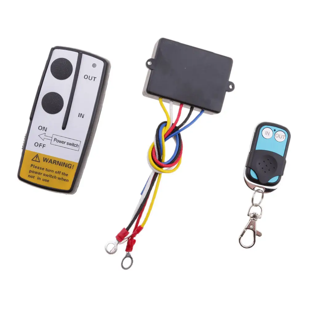 

12 Volt Wireless Remote Control Kit For Truck Jeep Car ATV Winch Long Range