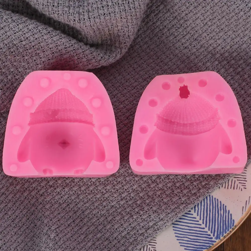 Силиконовая форма цыпленок в шляпе 3D милой курицы инструменты для украшения