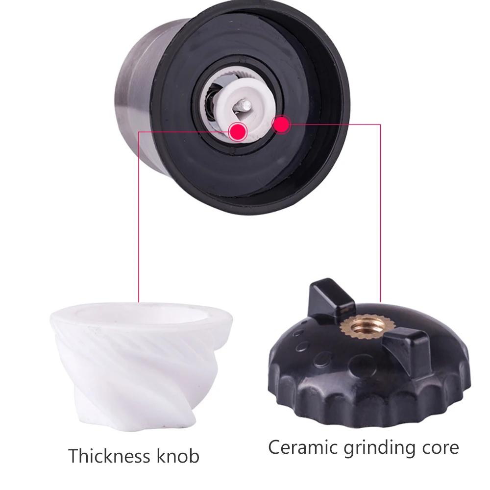 Кухонная мельница для черного перца ручная свежемолотая морская соль бутылка