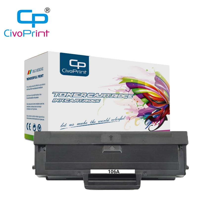 Лазерный принтер civoprint hp 106A W1106a картридж с тонером совместимый HP лазерным МФУ 135a