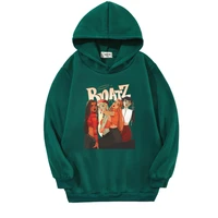 bratz rock hoodies girls clothing 2021 winter hip hop harajuku sweatshirt itself streetwear children outwear baby boy clothes 7y