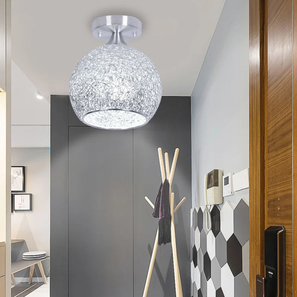

Simple LED Crystal Ceiling Lights Hanging Crystal Pendant Lamp without Bulb for Living Room Bedroom Corridor