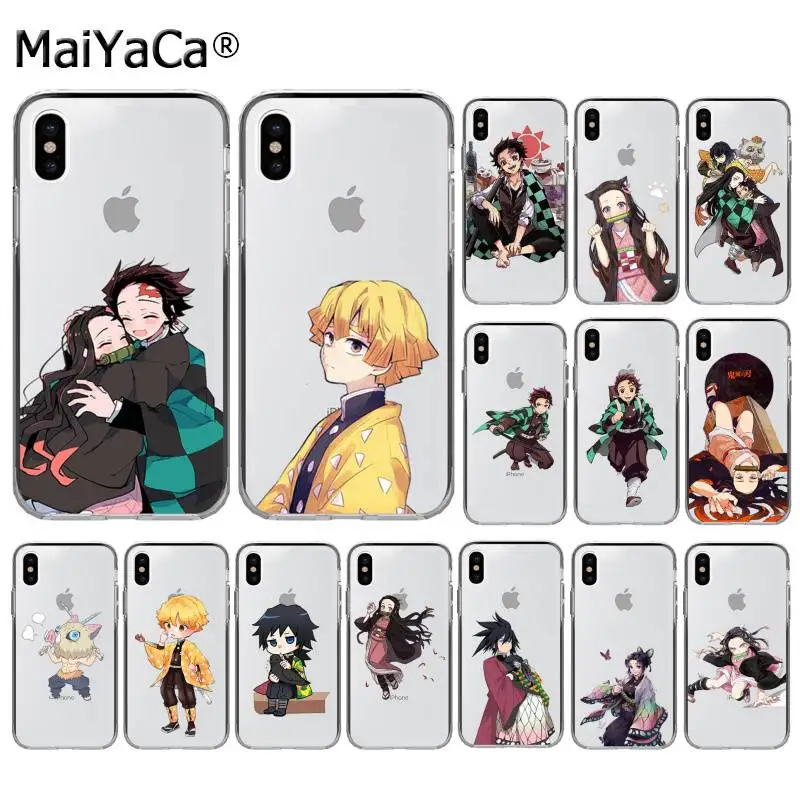 Чехол для телефона MaiYaCa Kamado Nezuko Kimetsu no Yaiba Demon Slayer iphone SE 2020 11 pro XS MAX 8 7 6 6S Plus X 5 5S