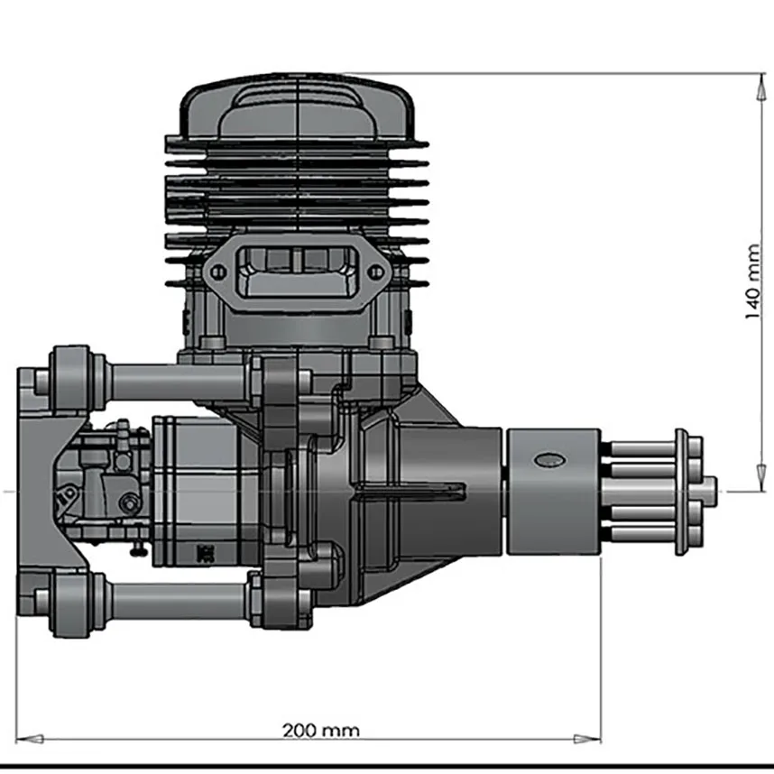 Бренд DLE 85 85CC газовый двигатель для радиоуправляемого самолета горячая