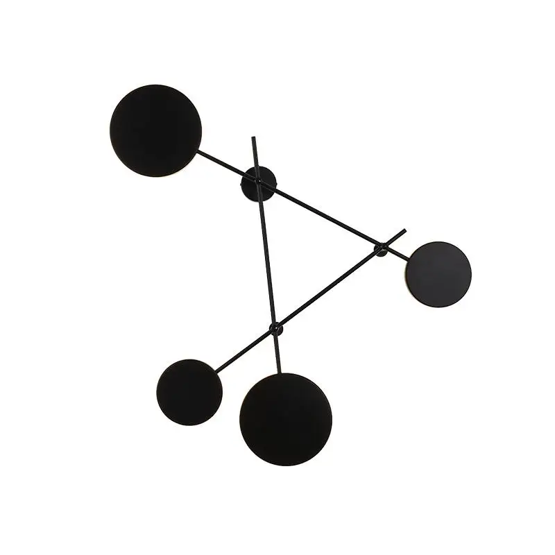 

Nordic Гостиная настенный светильник современный минималистский круглый из кованого железа проход лестница лампа дизайнерские Спальня прикр...