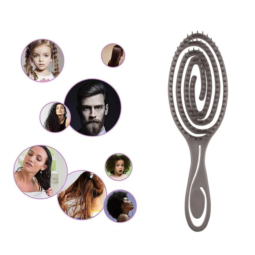 

Hairdressing Straight Hair Care Comb Wheat Machine Rod Hollow Arc Mosquito Repellent Dry Wet Smooth Hair Comb Large Curved Comb