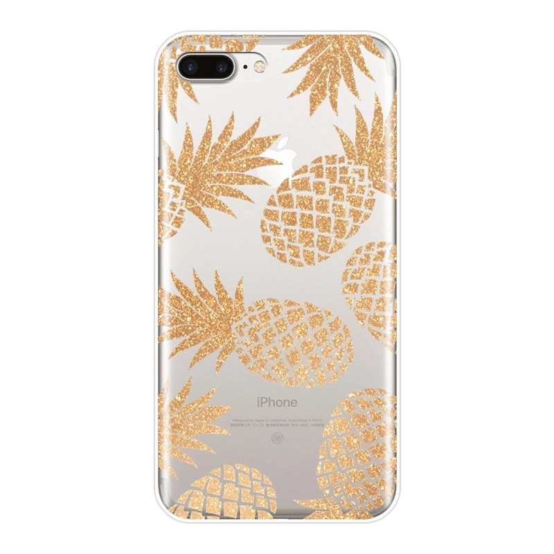 Персик ананас авокадо банан задняя крышка для iPhone X XR XS MAX 8 7 6 S Мягкий силиконовый