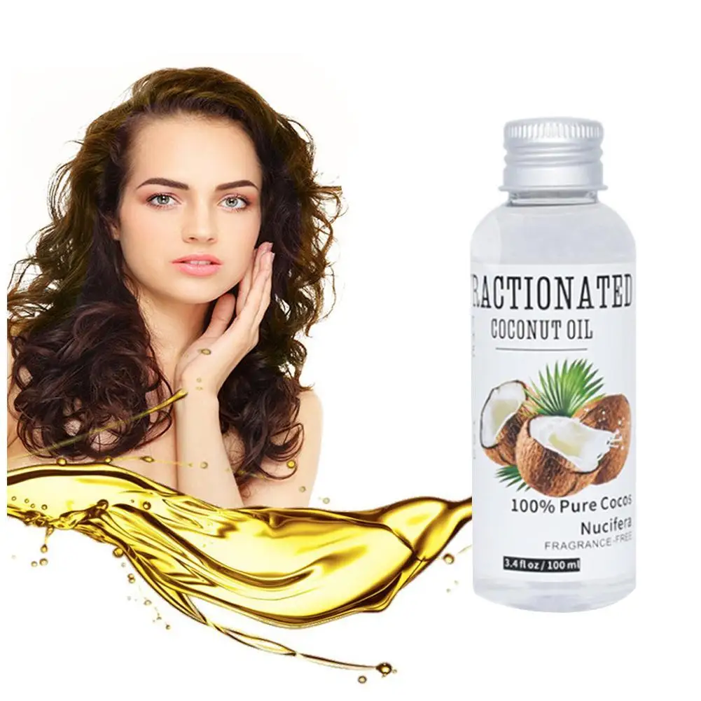

100% Natural Pure Coconut Oil Organic Extra Virgin Coconut Oil Skin Hair Care Essential Oil Best Cold Press Coconut Oil 100ml