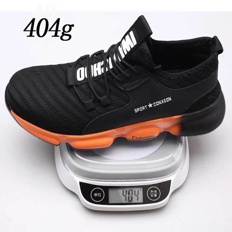 Work Sneakers Lightweight Men Work Shoes Safety Boots Anti-puncture Work Boots Men Anti-smash Industrial Shoes Plus Size 47 48