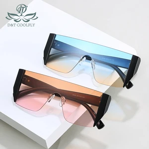DT 2020 New Fashion Rectangle Sunglasses Women Men Gradient Black Vintage Luxury Color Lens Brand Designer Sunglasses UV400