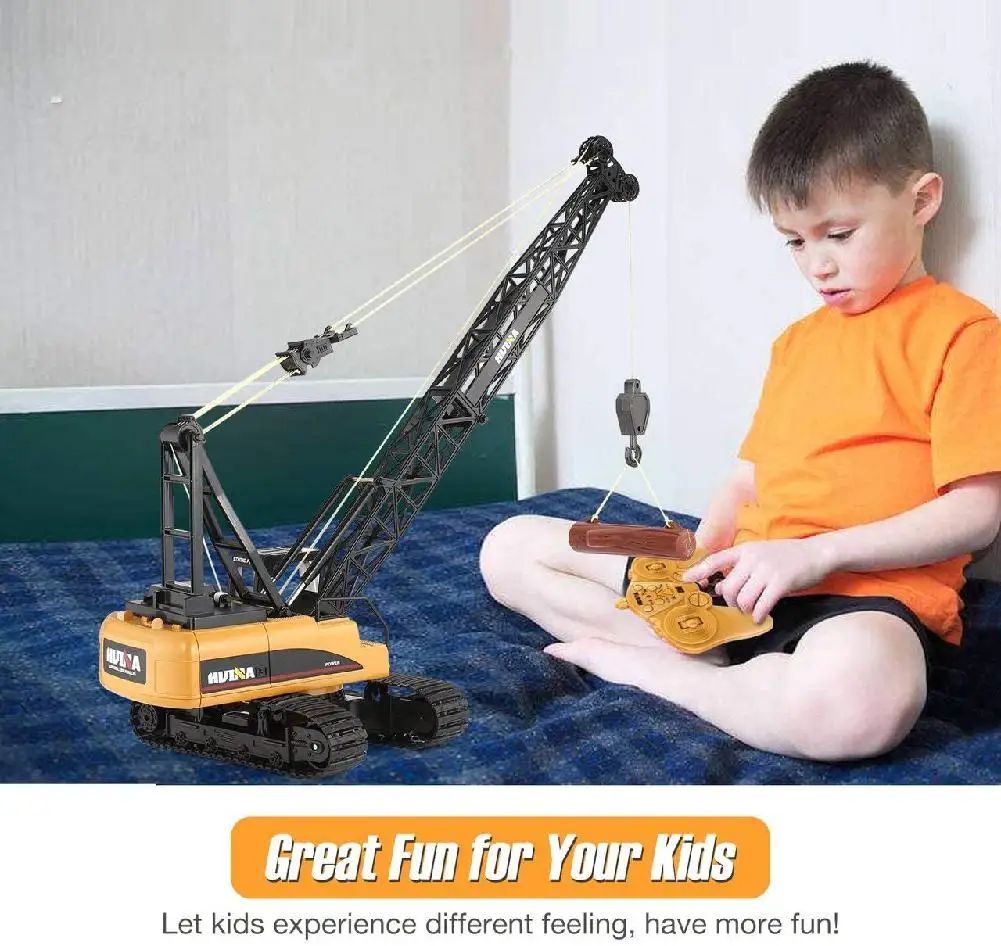 HUINA 1572 15ch RC кран из сплава 1/14 2 4 ГГц инженерный подвижный фиксированный стрела