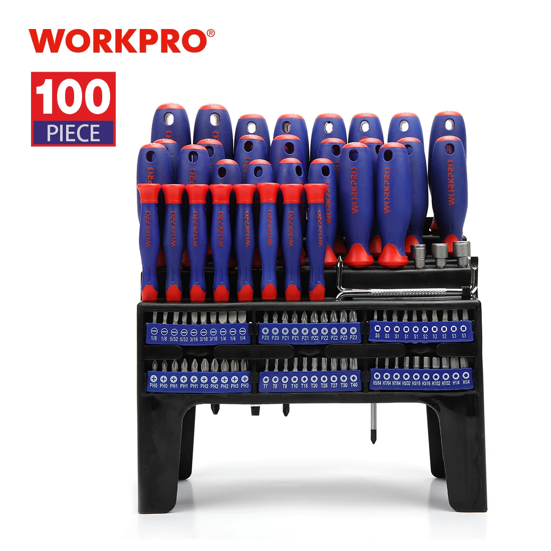 WORKPRO 100 шт. набор инструментов для домашнего ремонта многобитных прецизионных