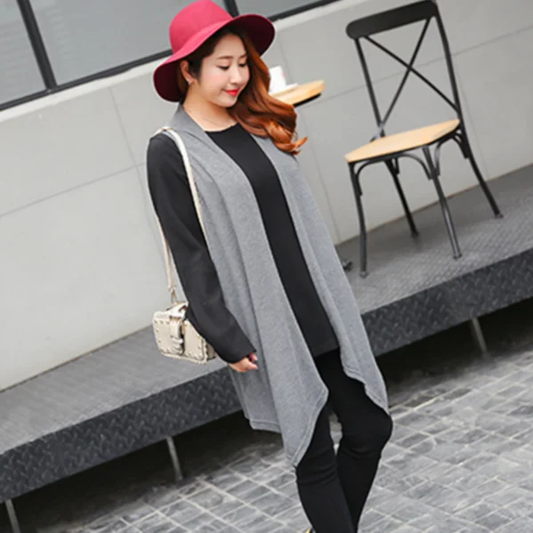 3XL Women Big Size Vest Waistcoat XXL Female Large Plus Clothing Sleeveless Outwear Spring Summer Cardigan AQ246 | Женская одежда