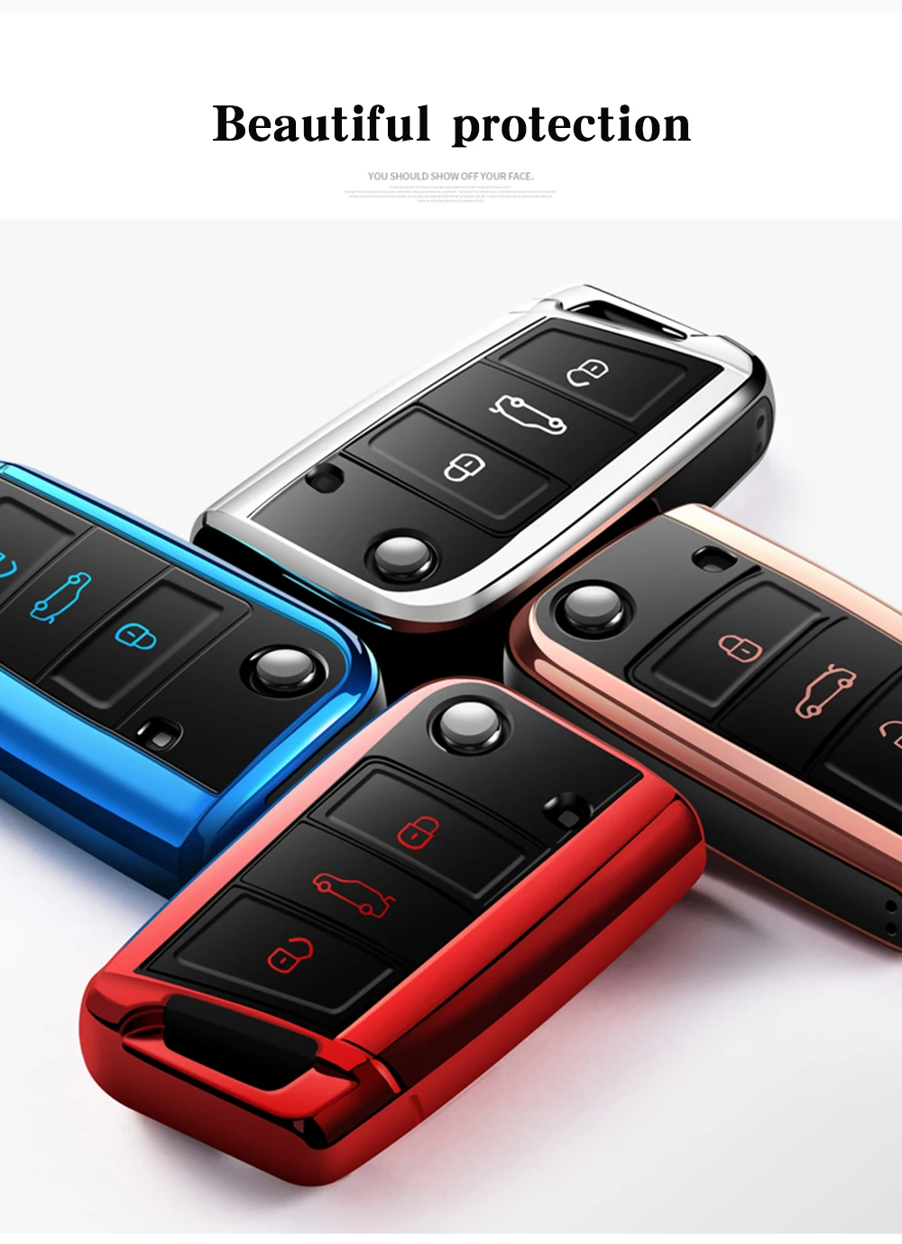 Высокое качество PC+ TPU чехол для ключей защитный чехол для телефона VW Passat Lavida Tiguan автомобильный держатель оболочки