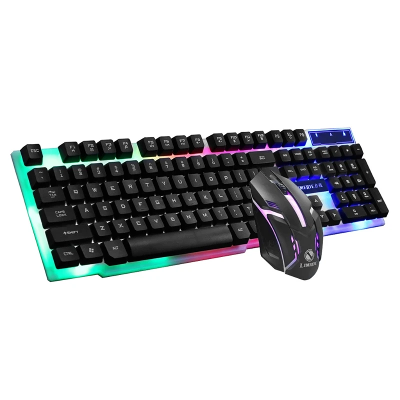 

GTX300 USB Wired 104 Keys RGB Backlight Ergonomic Gaming Mouse Keyboard Set