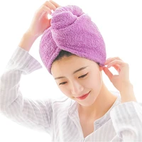 1pcs microfibre after shower hair drying wrap womens girls ladys towel quick dry hair hat cap turban head wrap bathing tools