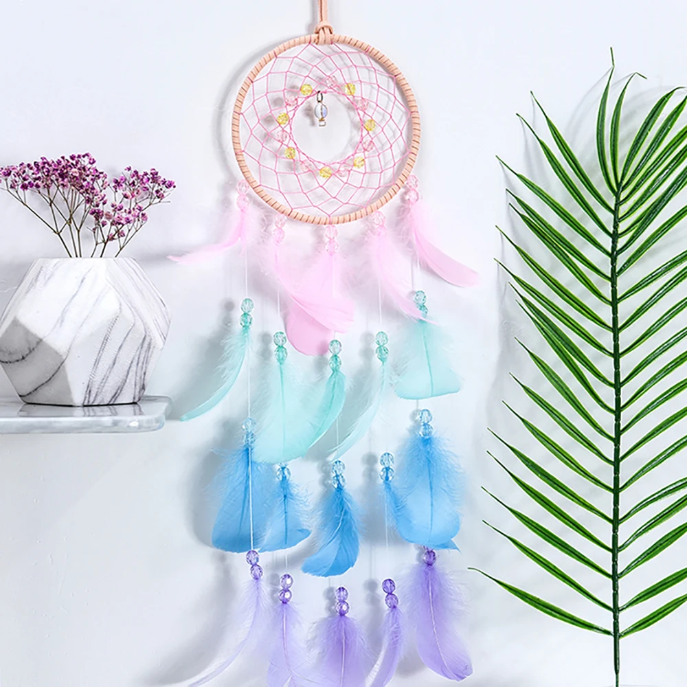 

Feather Beautiful Lights Up Creative Girls Practical Special Birthday Gift Bedroom living room Home Decoration With battery