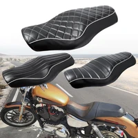 1pcs motorcycle seat cushions black driverrear passenger seat for harley sportster 883 iron xl1200 black new