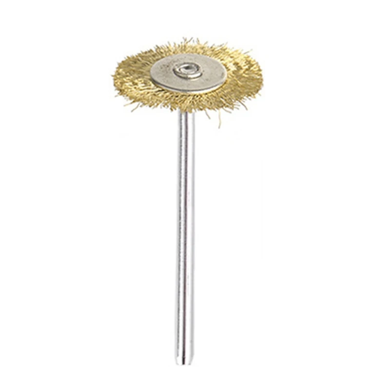 

45 PC Brass Wire Wheel Brushes Wire Brushes Set for Accessories Rotary Tools Polish Clean Y9UA