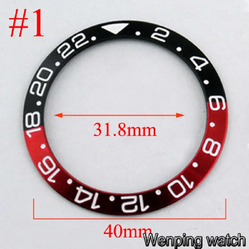 1 шт. 40 мм высококачественная керамическая/титановая вставка для часов 43 чехол