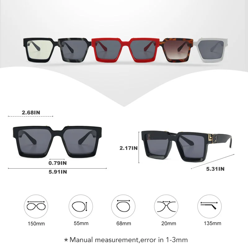 Солнцезащитные очки унисекс в металлической оправе с пластиковой оправой |