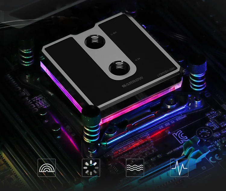 Barrow CPU водяной блок для Intel LGA1150 1151 1155 1156 розетка/POM/латунная металлическая