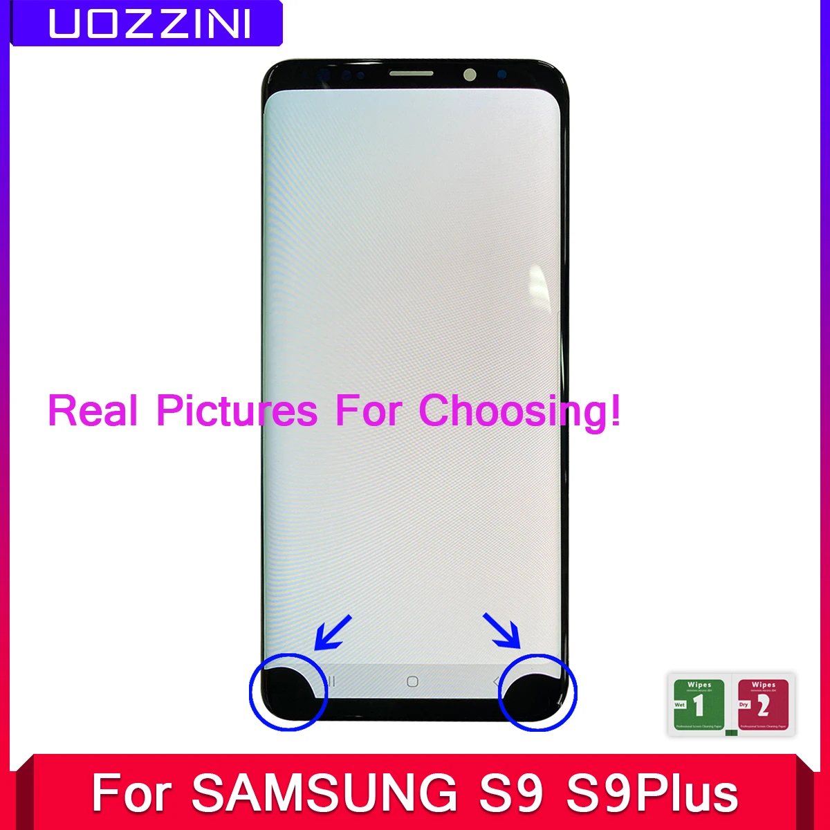 Точка ЖК реальные изображения для Samsung Galaxy S9/S9 Plus G960/G965 G965F дисплей экран
