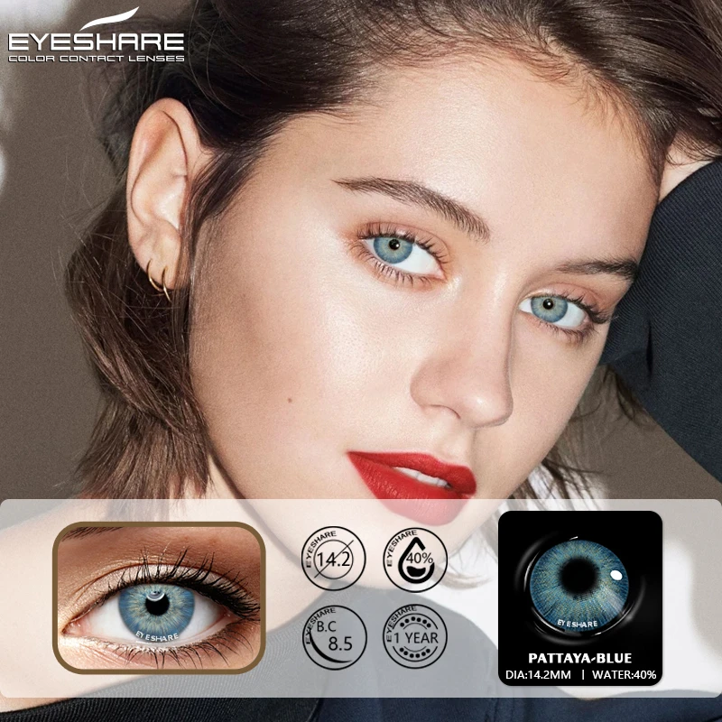 eyeshare 2pcs contact lenses colored contacts natural contact lenses for eyes color yearly beautiful pupil cosmetic contact lens free global shipping