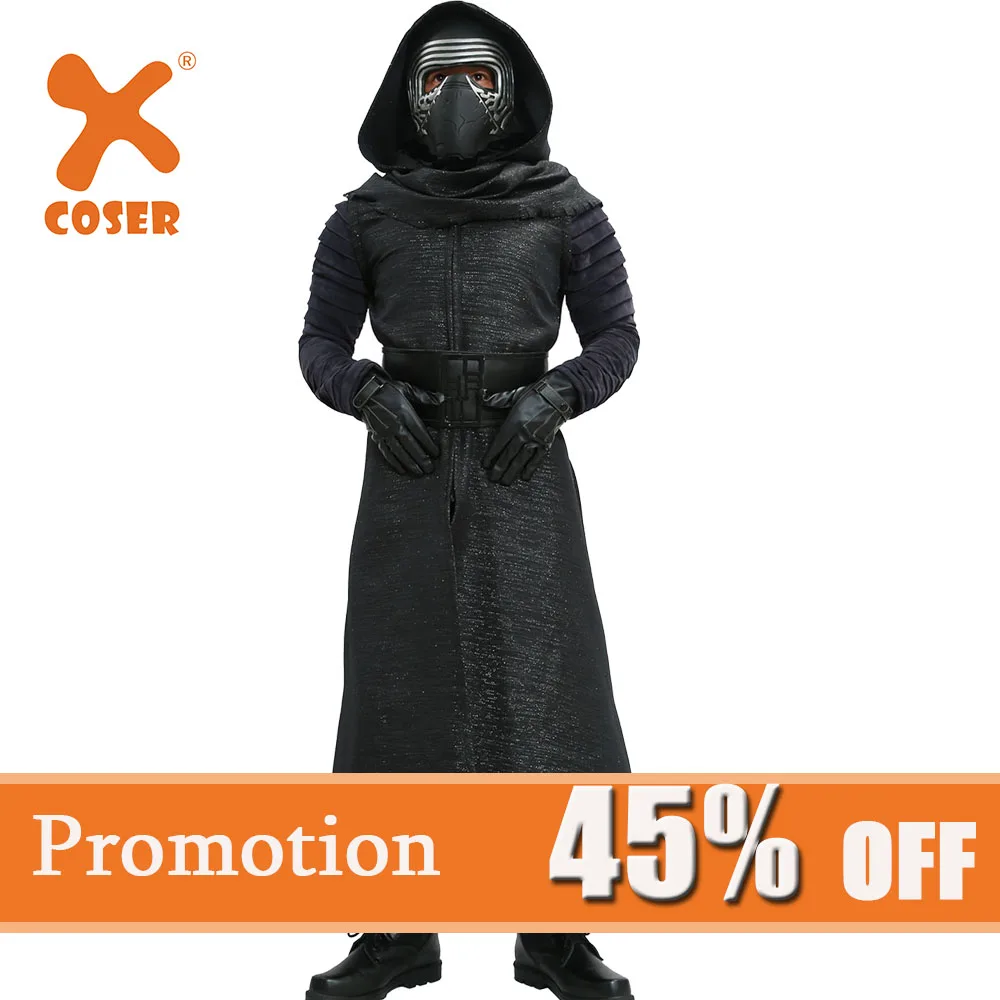 Костюм Kylo Ren из сериала S Wars VII Пробуждение силы для косплея злодей роскошный
