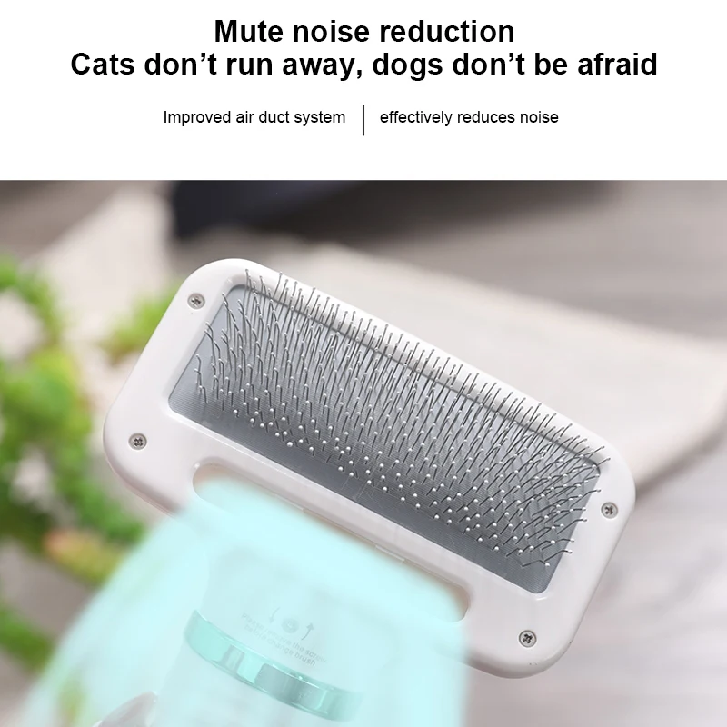 

2-In-1 Portable Pet Hair Dryer And Comb Pet Grooming Hair Fur Blower Noise Comb Dog Cat Hair Brush Comb Low Noise Dog Fur Blower