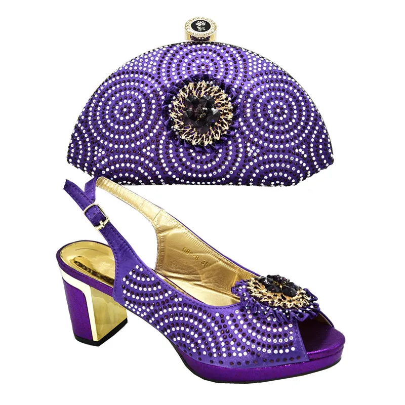 Женский комплект из обуви и сумки в итальянском стиле Новинка Обувь винного