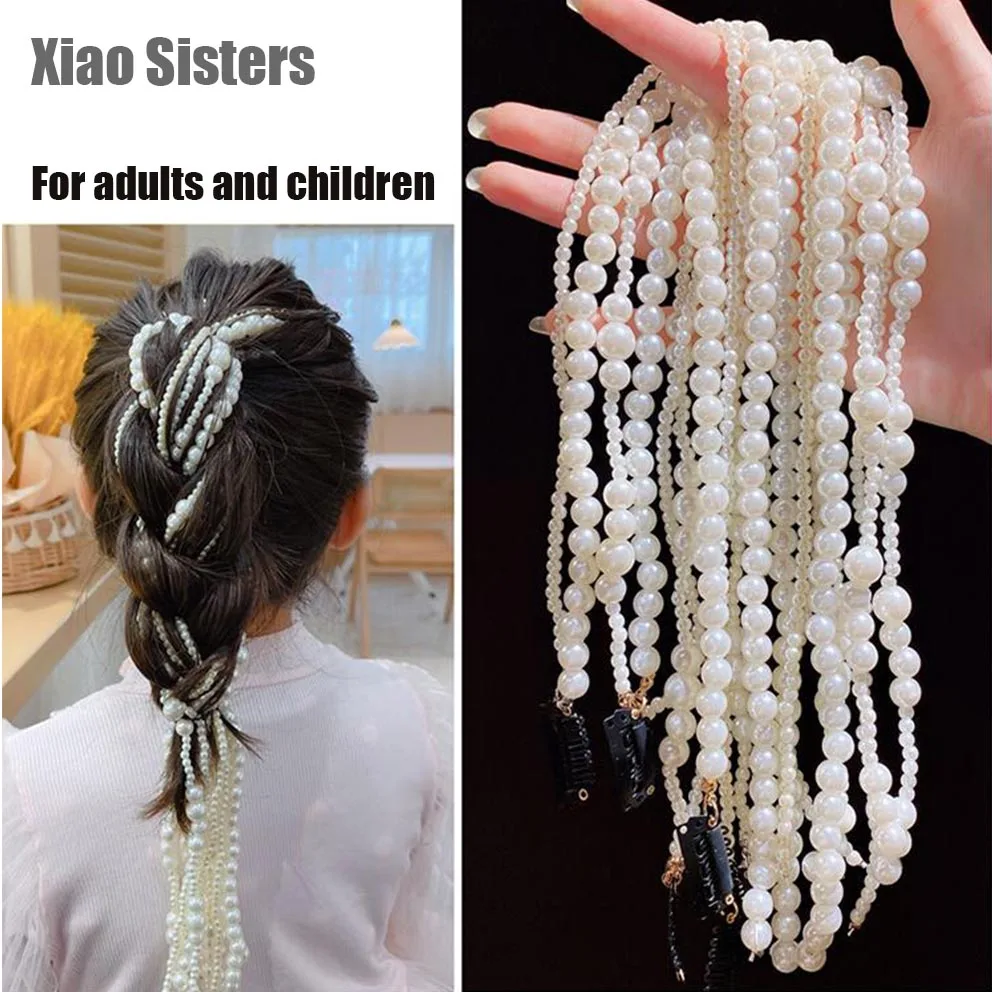 Женская элегантная длинная повязка на голову с жемчугом | Красота и здоровье