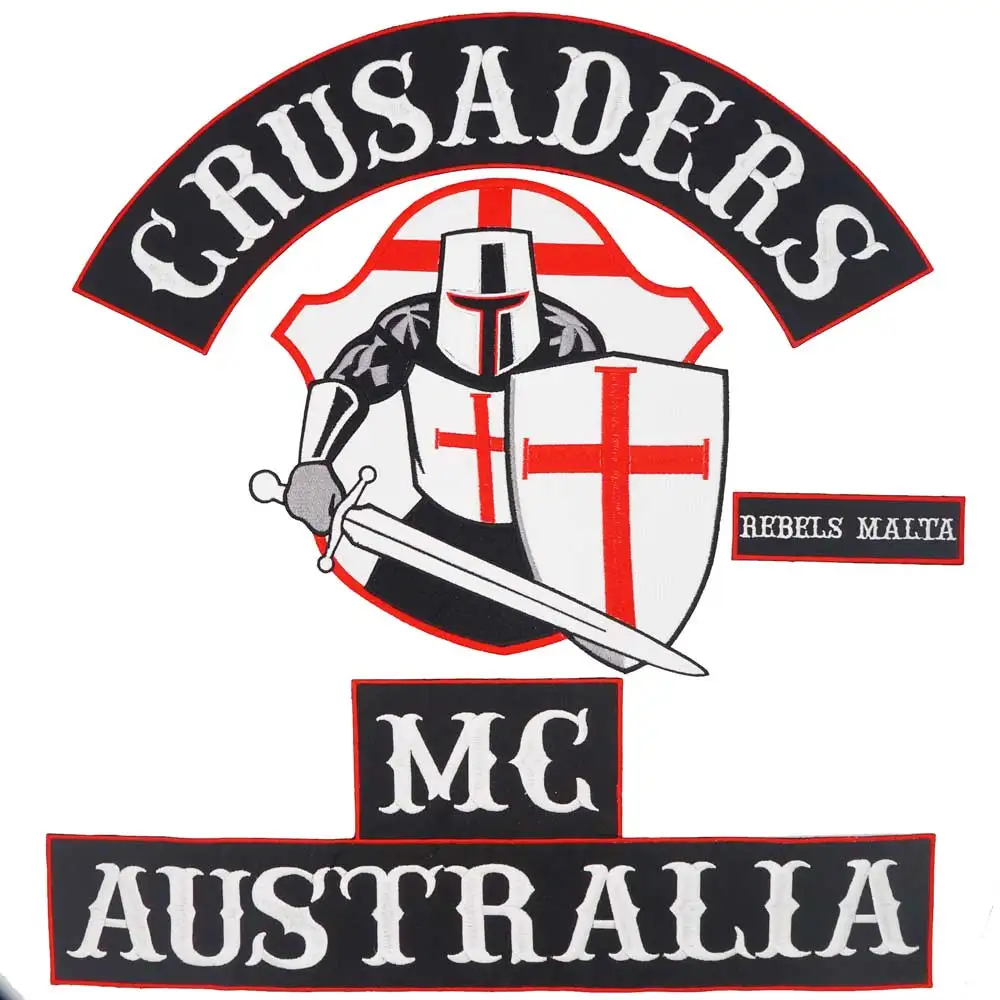 

Байкерские нашивки значки с вышивкой крестоносцев MC FIGHTER