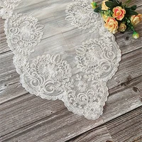 hot modern embroidery bed table runner cloth cover dining lace tea coffee tablecloth doilies party christmas wedding decor