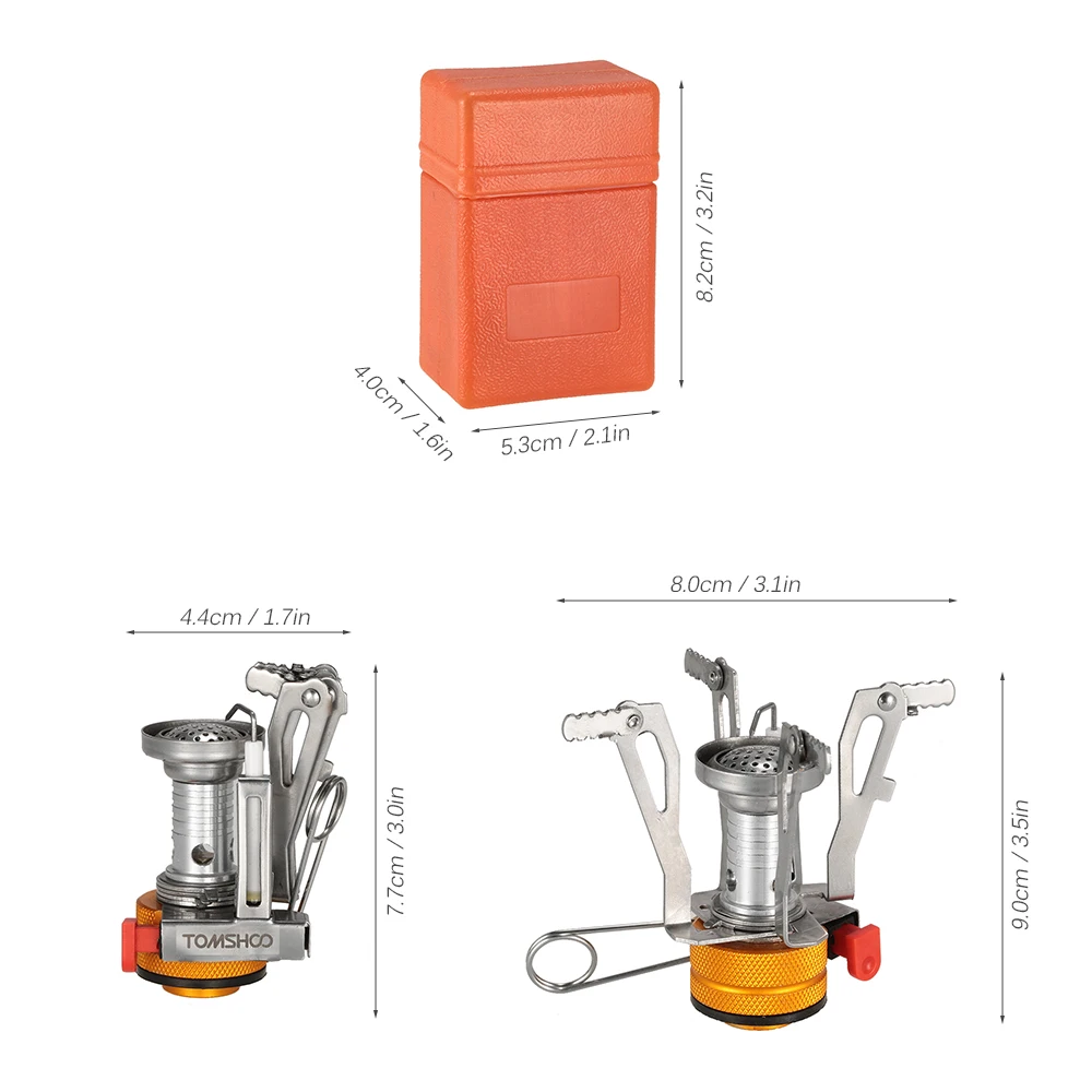 Уличная газовая горелка TOMSHOO складная для кемпинга с электрической кнопкой