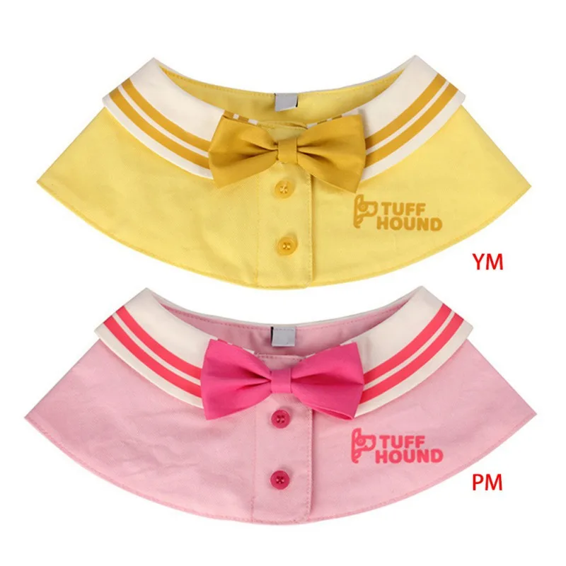 

Dog Shirt Collar And Bow Knot Saliva Towel The Front Is A Fashion Design Which Is Easy To Put On And Take Off