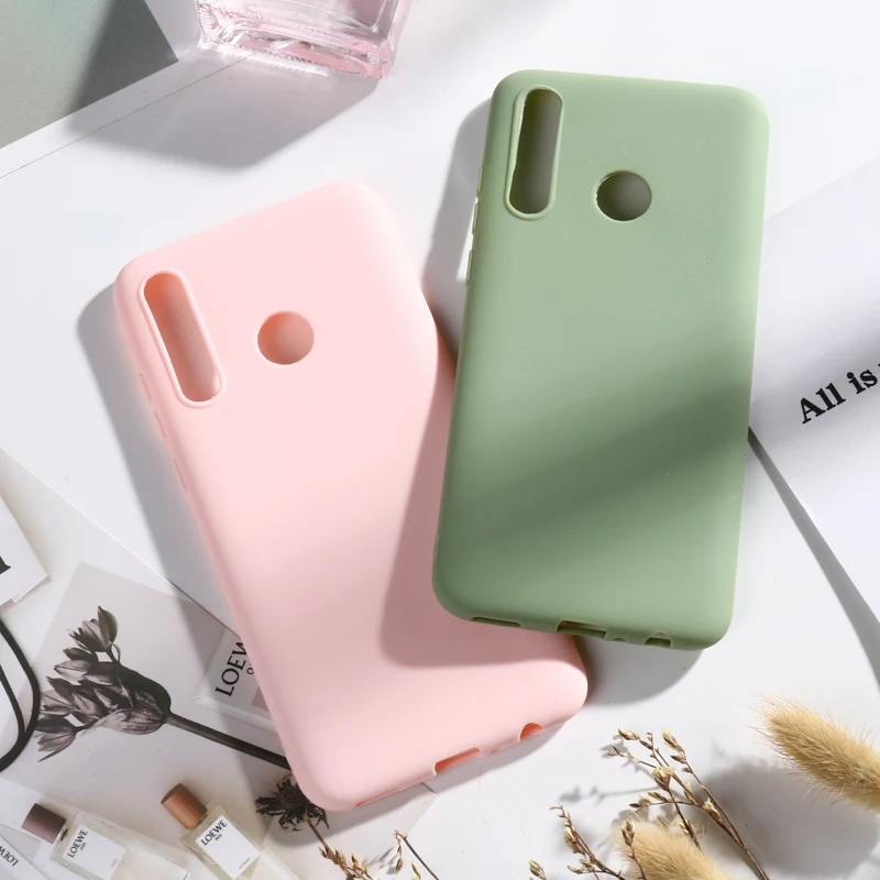 Candy Color Silicone Case For Huawei P Smart Prime Z 2019 TPU Cover Honor 8A Y7 Play P30 lite Fundas Coque |