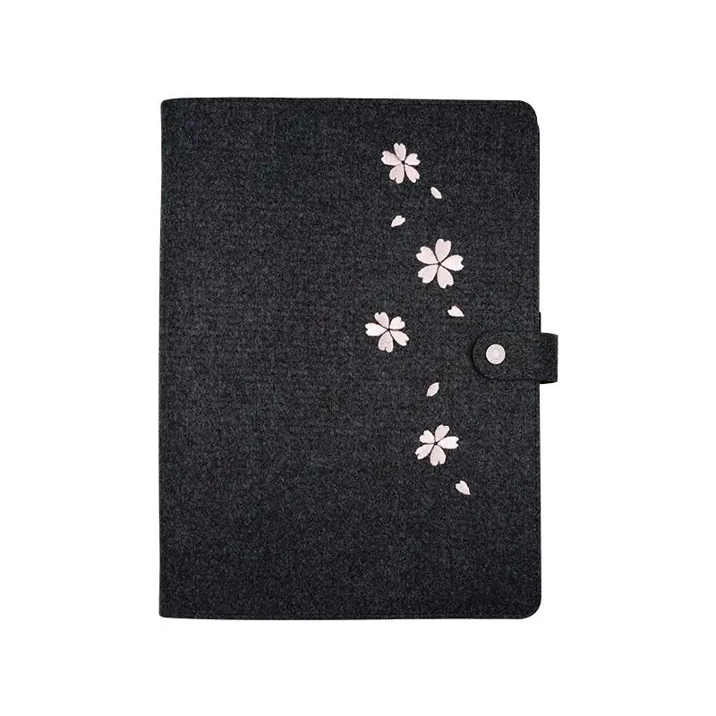Cherry Black Большой блокнот на спирали, блокнот формата А4, ежедневник, ежедневник, блокнот-органайзер, школьные, офисные принадлежности - Цвет: Cherry Black