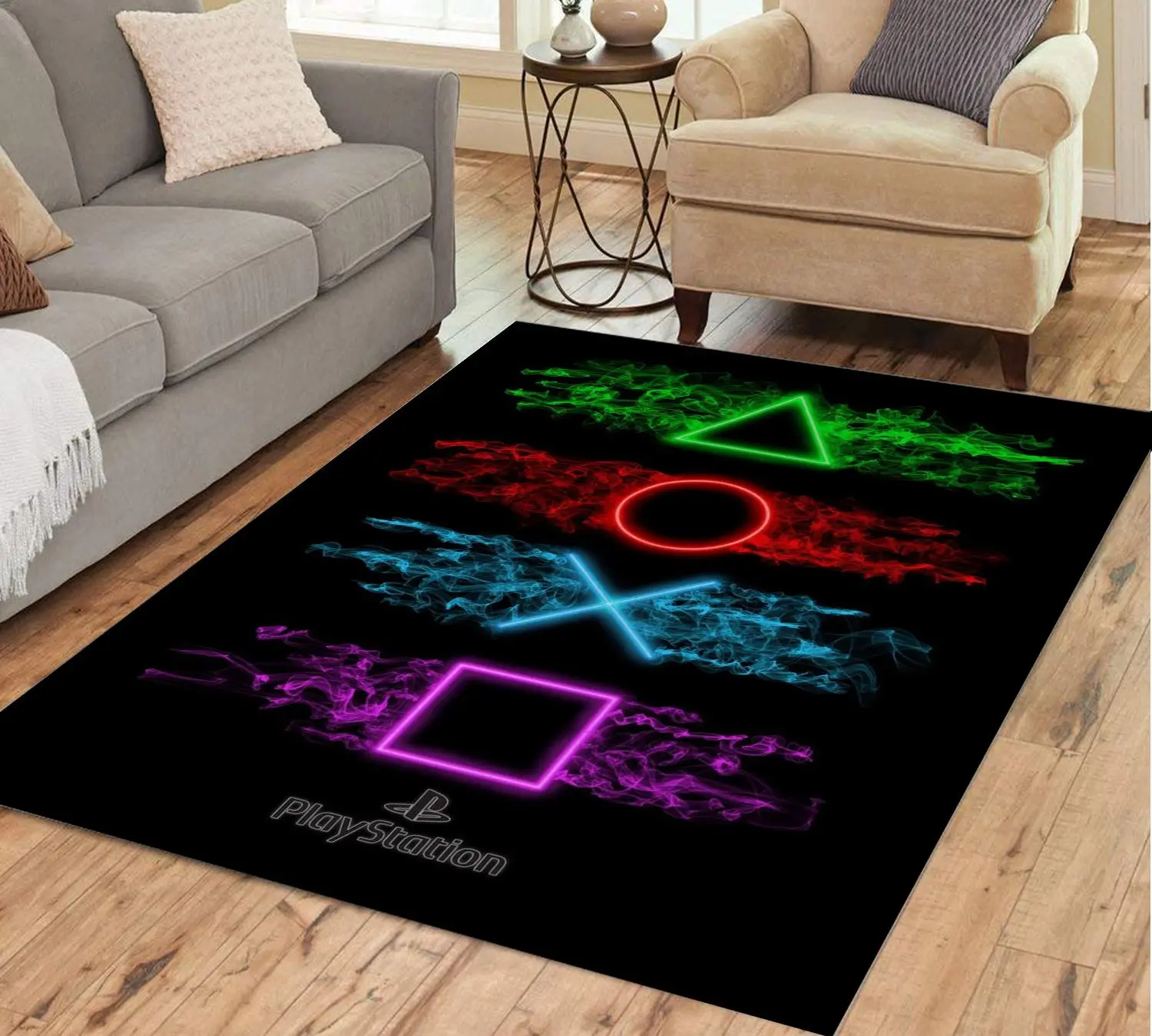 New Game Button Series Personalized Art Floor Mat Door Small Carpet Non-slip Sheet Living Room Home Decoration | Дом и сад