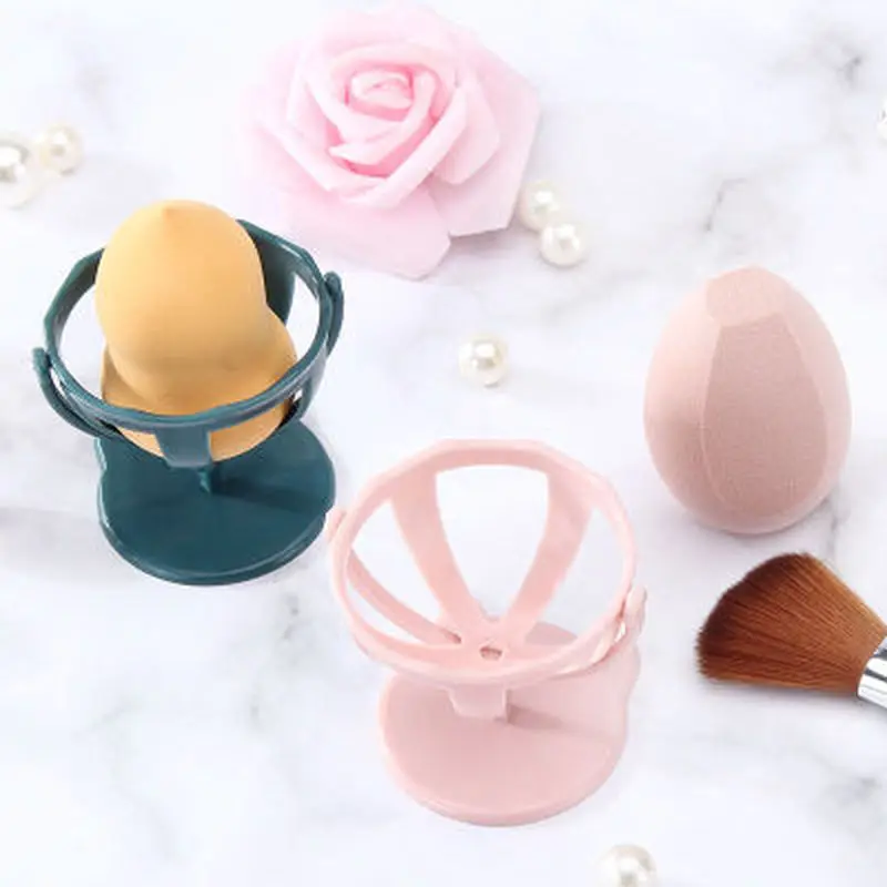 1 Набор кистей для макияжа Красота яйцо вращающийся пуховка пудры Подставка