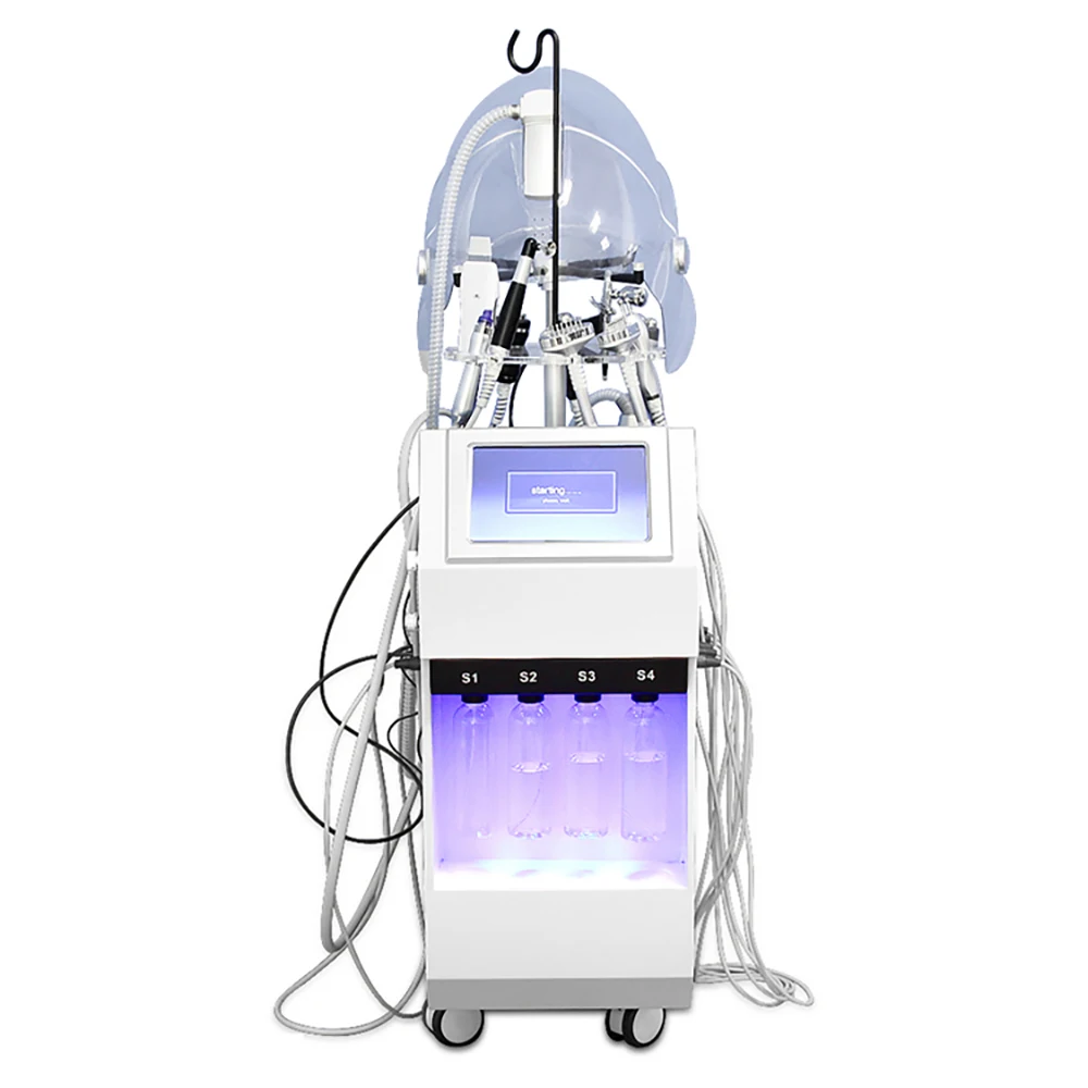 

98% Pure Oxygen Water Hydra Facial Machine 10 in 1 Spa Beauty Photon PDT BIO Led Facial Mask Therapy Beauty Equipment Facial